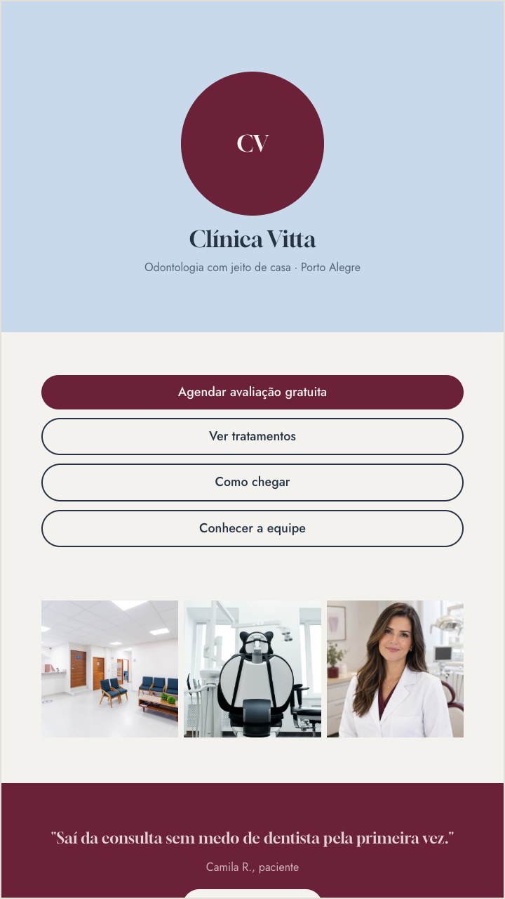 Hero da página Clínica Vitta